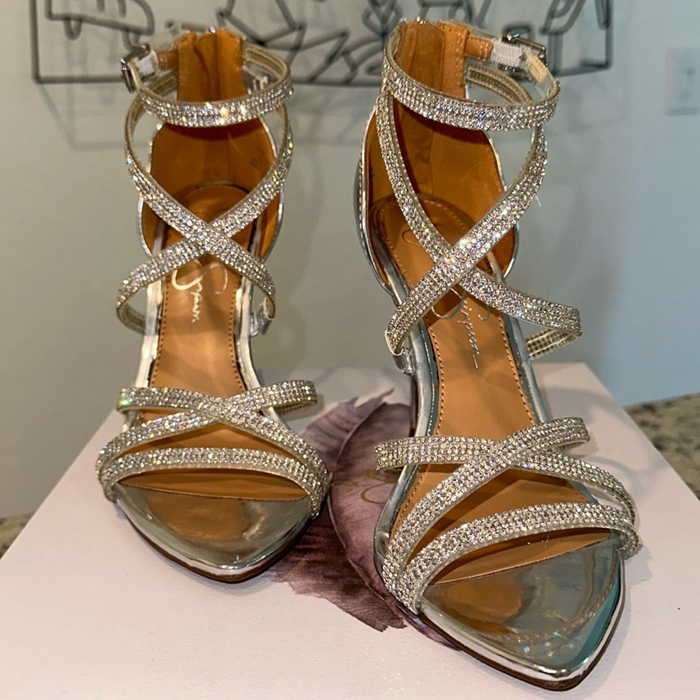 Rhinestone heels